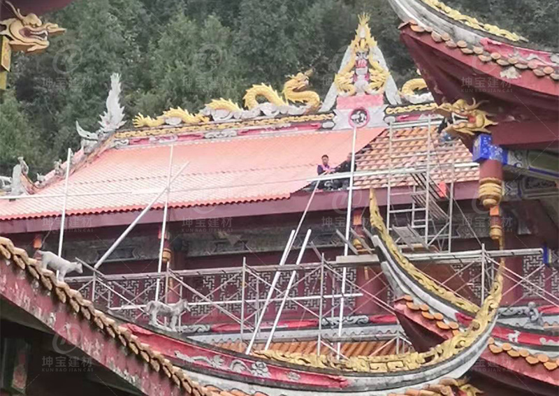 西藏阿壩寺廟合成樹脂瓦專用屋面瓦